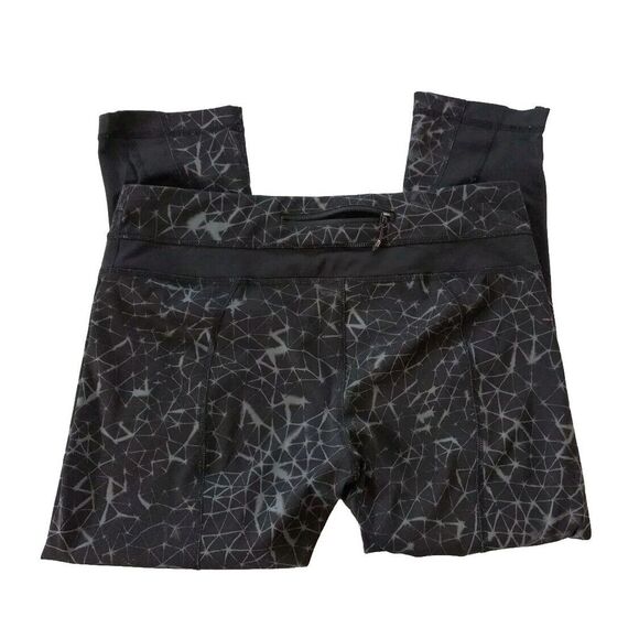 Lululemon Women's 8 Waistband Stretch Sweat Yoga Capri Zip Media Pocket Thunder - Picture 3 of 13